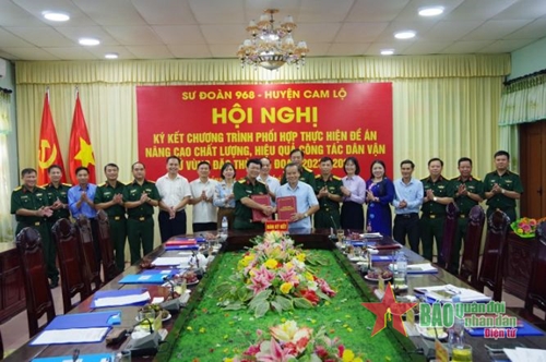 Sư đoàn 968 (Quân khu 4) và Huyện Cam Lộ, tỉnh Quảng Trị tăng cường công tác dân vận